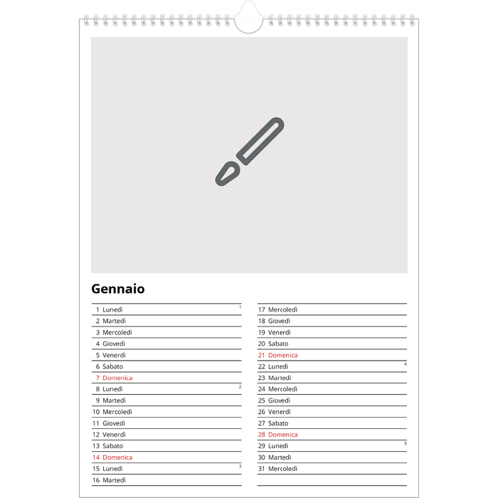 Calendario da Tavolo Personalizzato 2025 » Per Scrivania